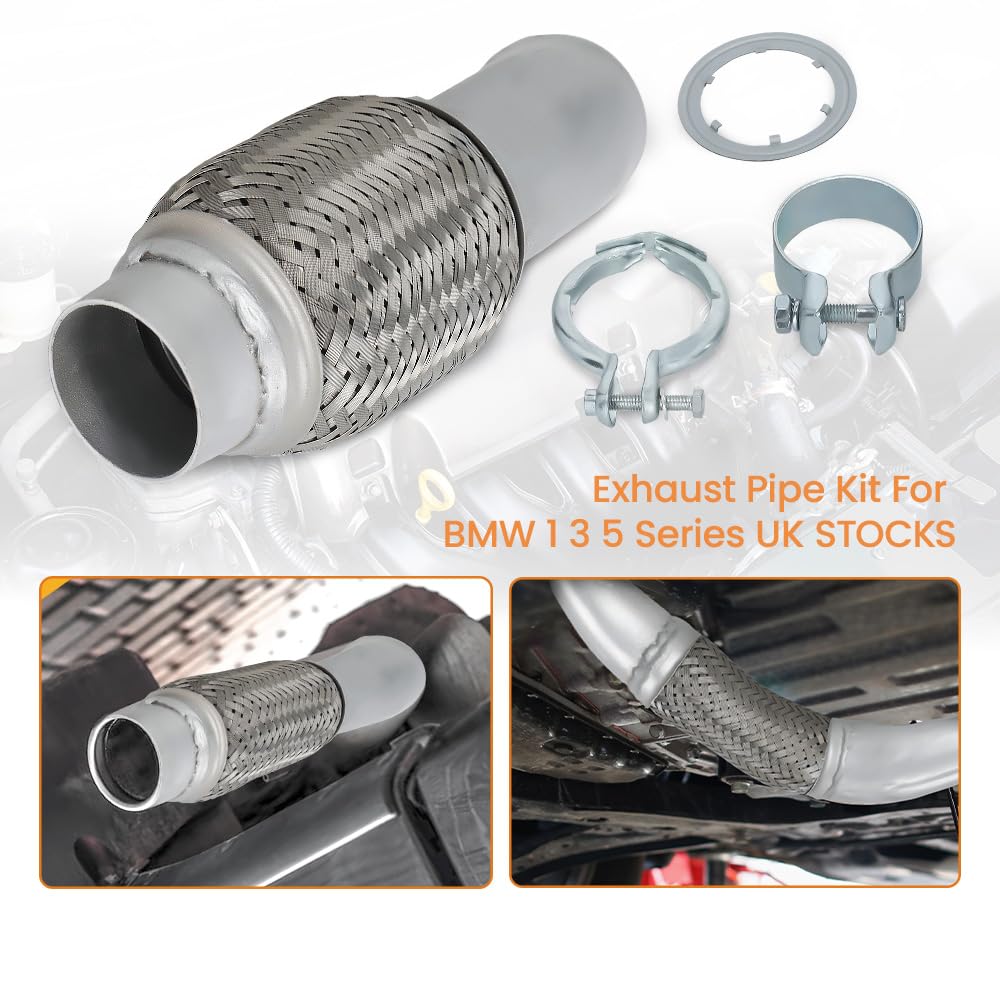 maXpeedingrods Repair Pipe Coupling Flexible Particle Filter E61 N47Flexrohr Dieselpartikelfilter DPF für BMW 1 3 5 Series E60 E61 N47