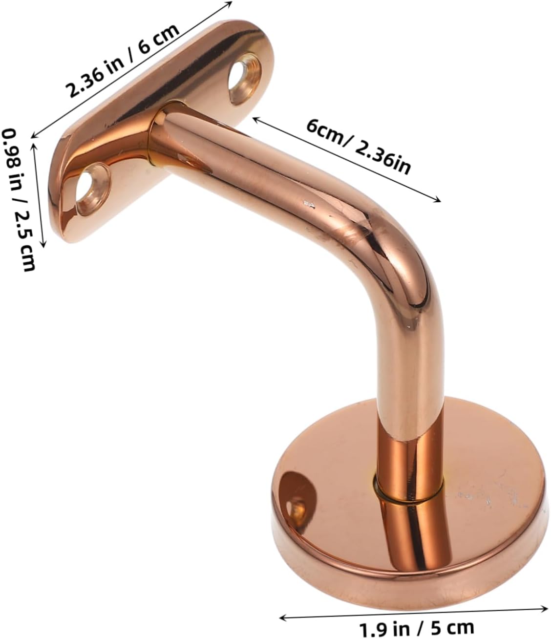 Handrail Brackets for Staircase Wall Mount Bracket Stainless Steel Indoor Stairs Handrail Accessories