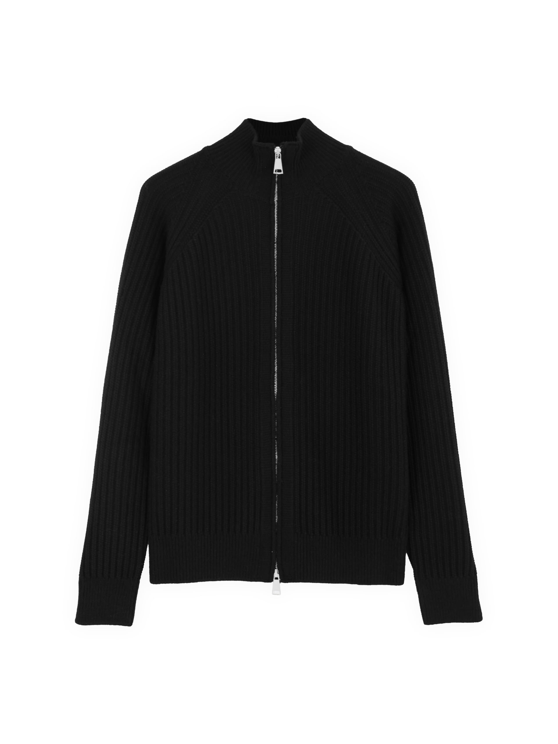 Diana Studio - Strickjacke mit Reißverschluss aus Merinowolle, Herren, Langarm, Casual Fit