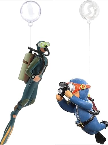 Miniatura 7 de Paquete de 2 decoraciones de acuario para pecera, dispositivo flotante, accesorios luminosos para pecera, compañeros de juego de peces, lindos