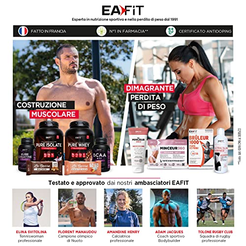 EAFIT Proteine in Polvere - 32g di proteine per uno shaker proteine - Whey protein del siero di latte 850g - Gusto Vaniglia alla Nocciola - Proteine Mass gainer - Proteine in Polvere - Whey Protein - 5
