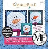 Kimberbell Designs Machine Embroider by Number Snowman with Embroidery CD KD620