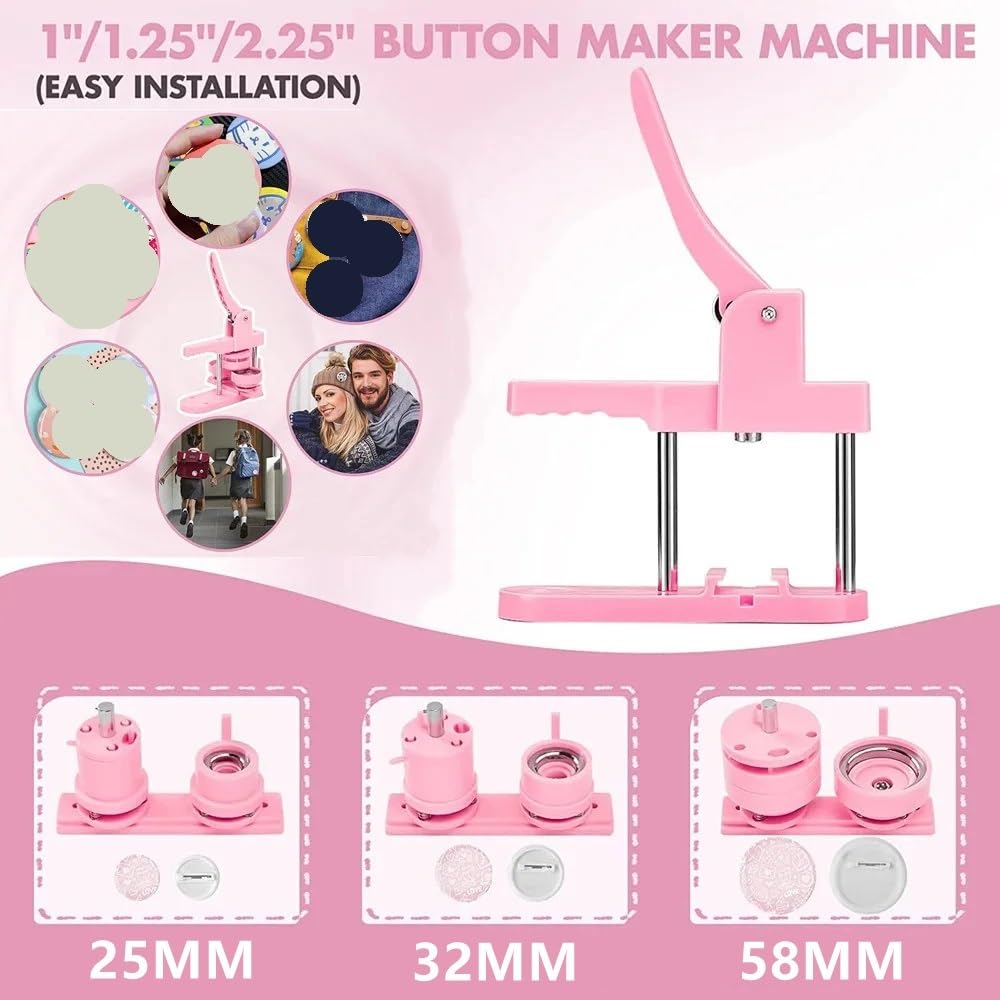 Macchina for la creazione di Bottoni for Badge Blu, Macchina for la Produzione di Badge for Badge da 58 mm, punzonatrice for Badge for Badge Fai da Te