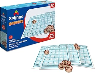 Jogo de Bingo de Pedras de Madeira Xalingo