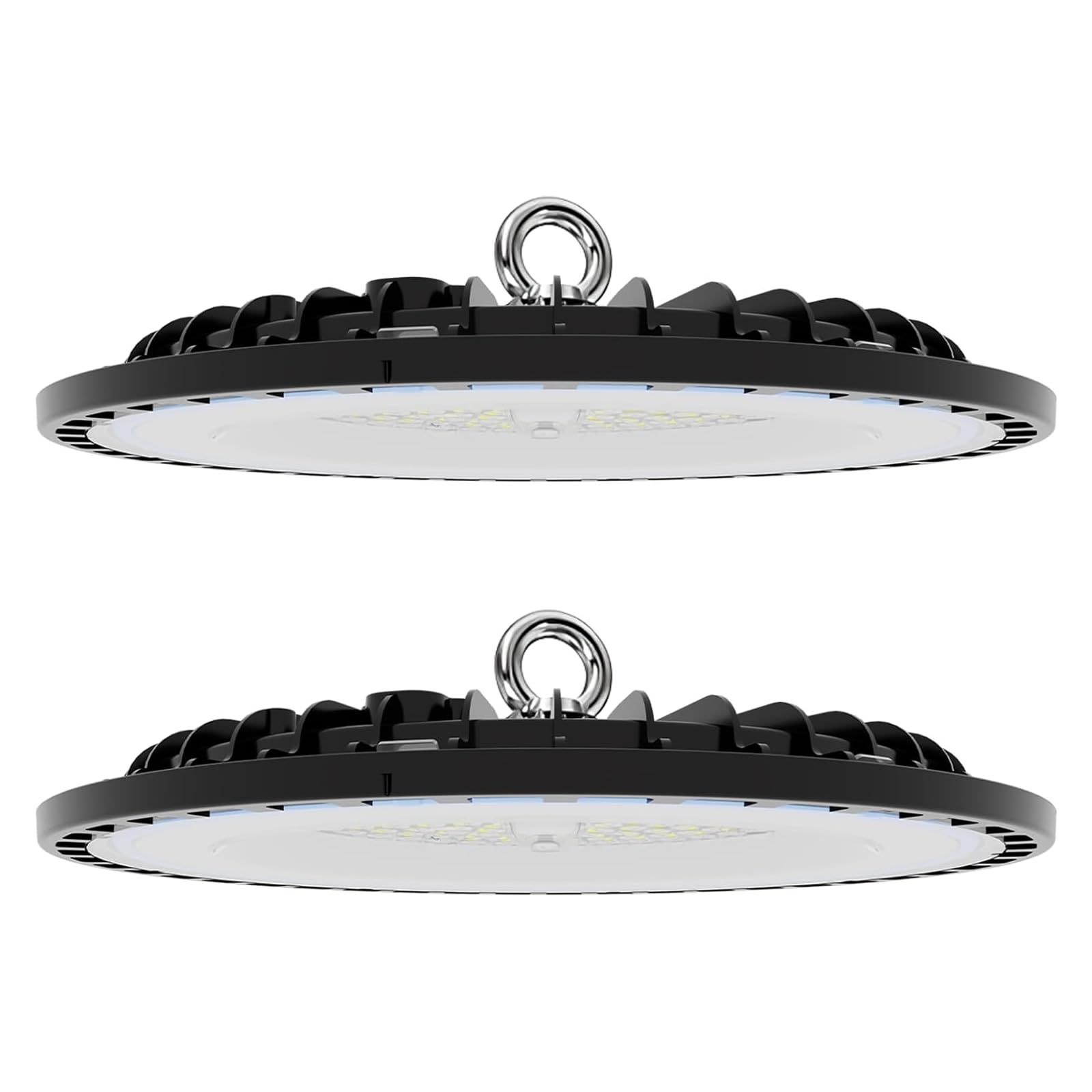 LED High Bay Lights 150W Dimmable UFO Style 6500K Color Temp IP65 Rated for Wet Locations Commercial Warehouse