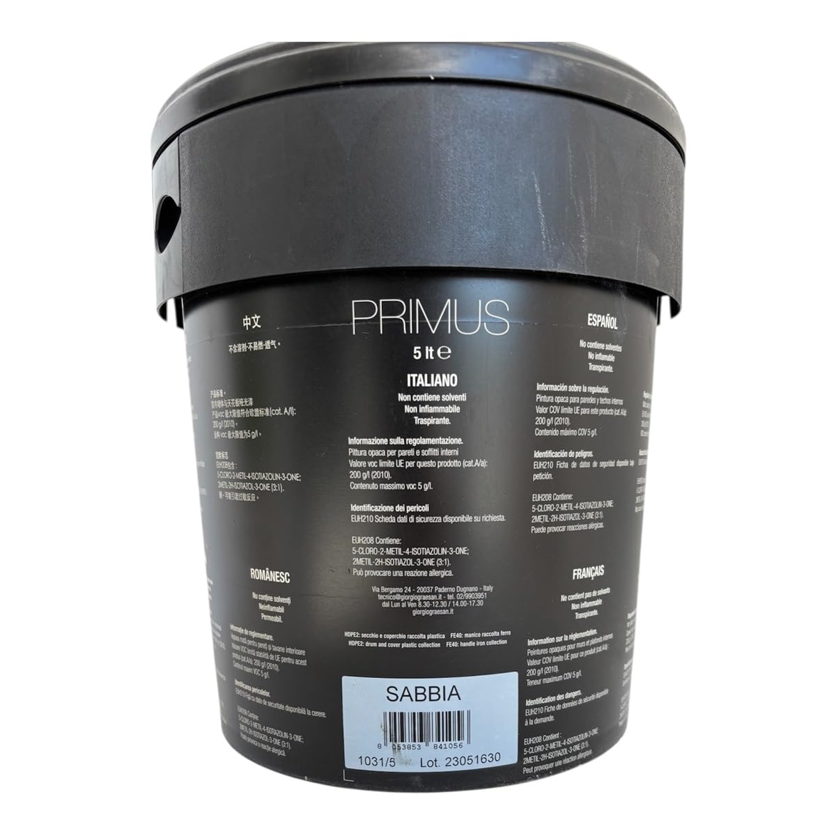 PRIMUS SABBIA - PRIMER NATURALE - 5LT
