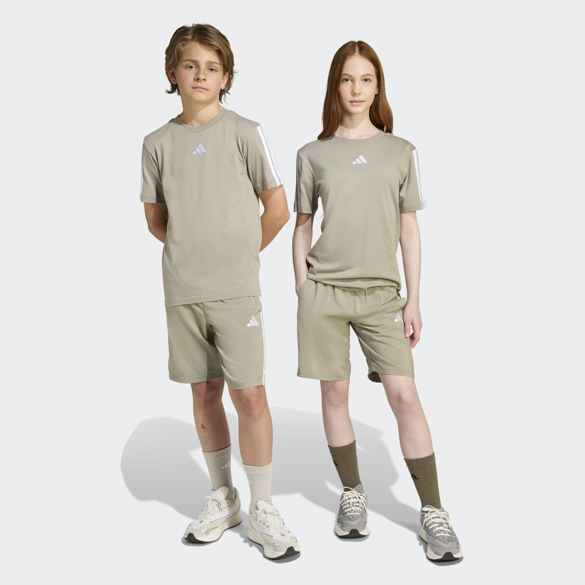 Adidas - Essentials Climacool Stripes, Pantaloncini Unisex - Bambini e Ragazzi