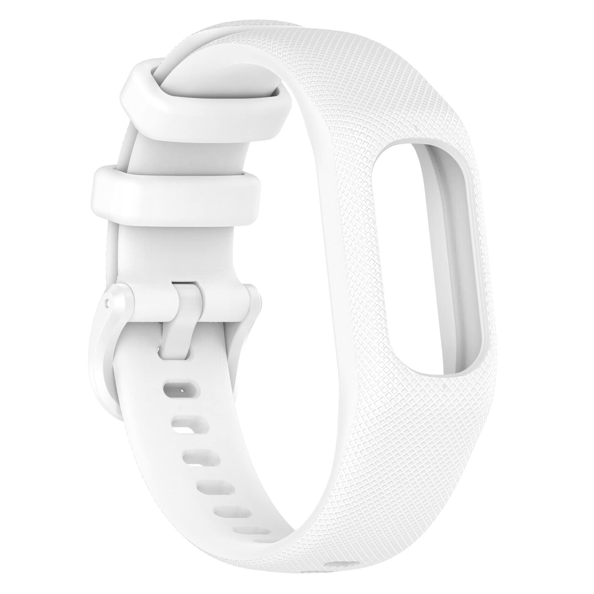 Gheper Soft Silicone Band Compatible with Garmin Vivosmart 5 Straps Replacement Wristband Bracelet Band Case Cover for Women Men, Small/Large Size