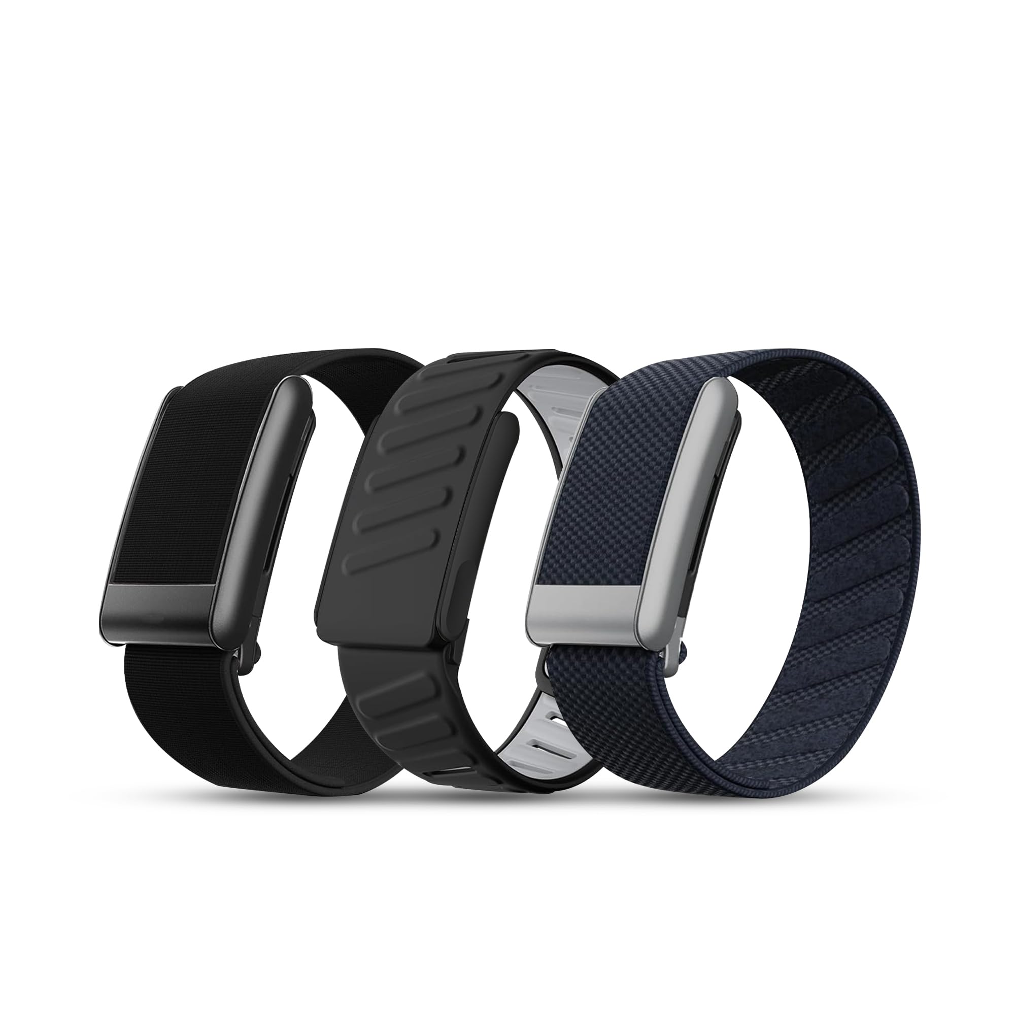 Dado Multi-Pack Wrist Bands Compatible with Whoop 5.0, Peak, One & Life MG – Hydroknit Nylon, Sport Silicone, Premium Nylon – Replacement Straps with Hook, Clasp, Quick Link Slider (Balanced Everyday)