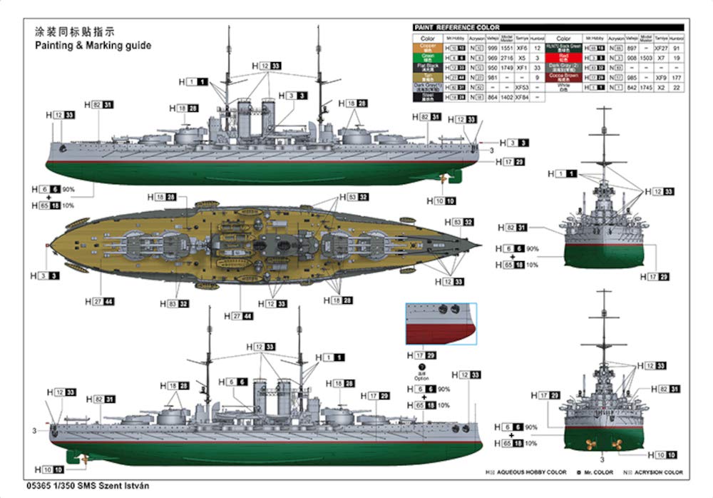 1/350 SMS Szent Istvan