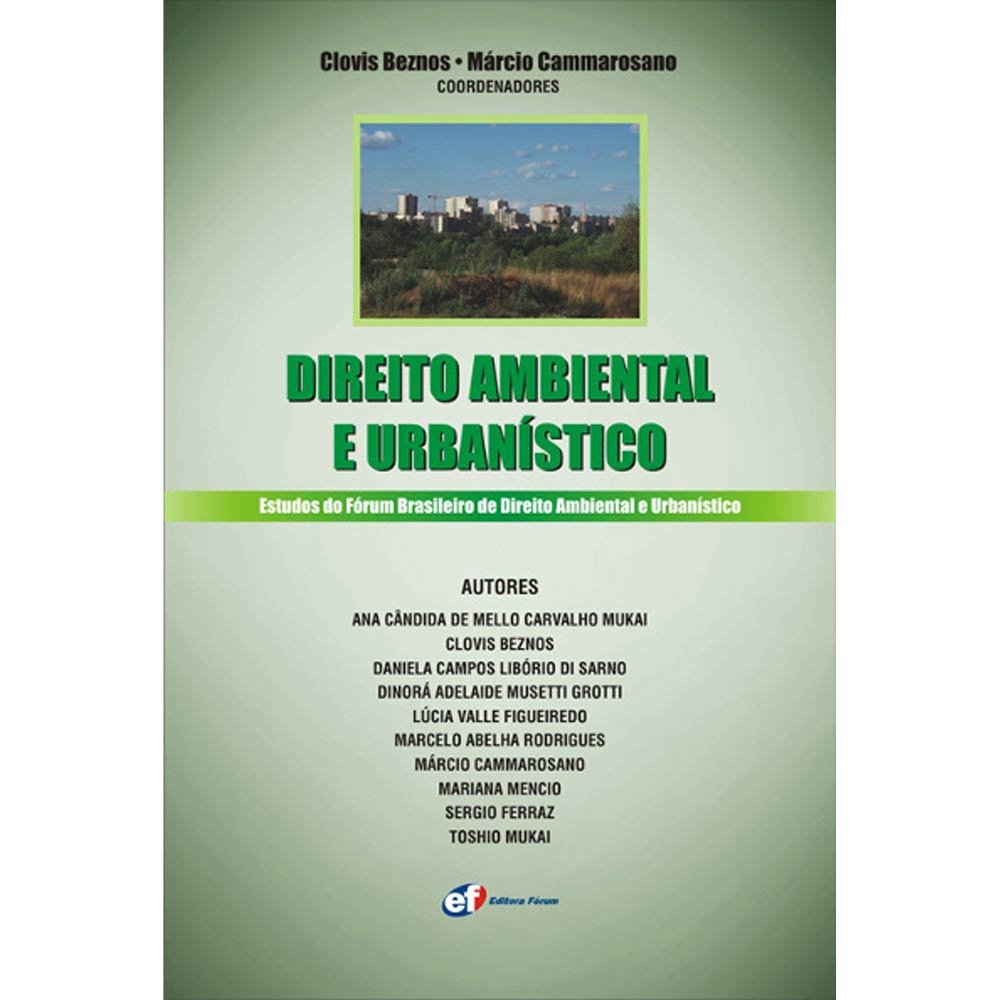 Capa de Direito ambiental e urbanístico - estudos do Fórum brasileiro de direito ambiental e urbanístico