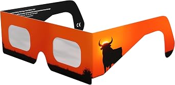 Solar Eclipse Glasses ISO 12312-2 & CE Certified   Safe Solar Viewing for Direct Sun & August 2026 Eclipse | Paper Cardboard Frame, Made in EU | For Kids & Adults