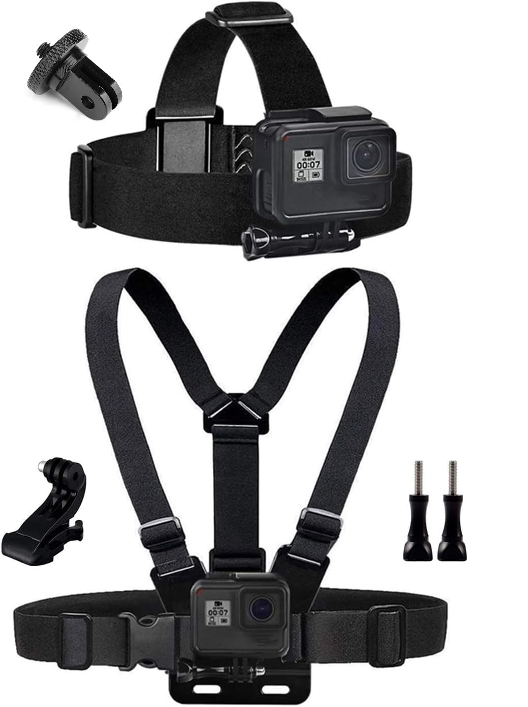 SHOPEE Chest Mount Harness Chesty Vest Head Mount Strap for Action Camera Compatible with Go Pro Hero 13,12,11,10,9,8,Max,Go Pro Hero 7,6, 5,4, Session,3+,3,Hero/Insta 360 (2025)-picture-18