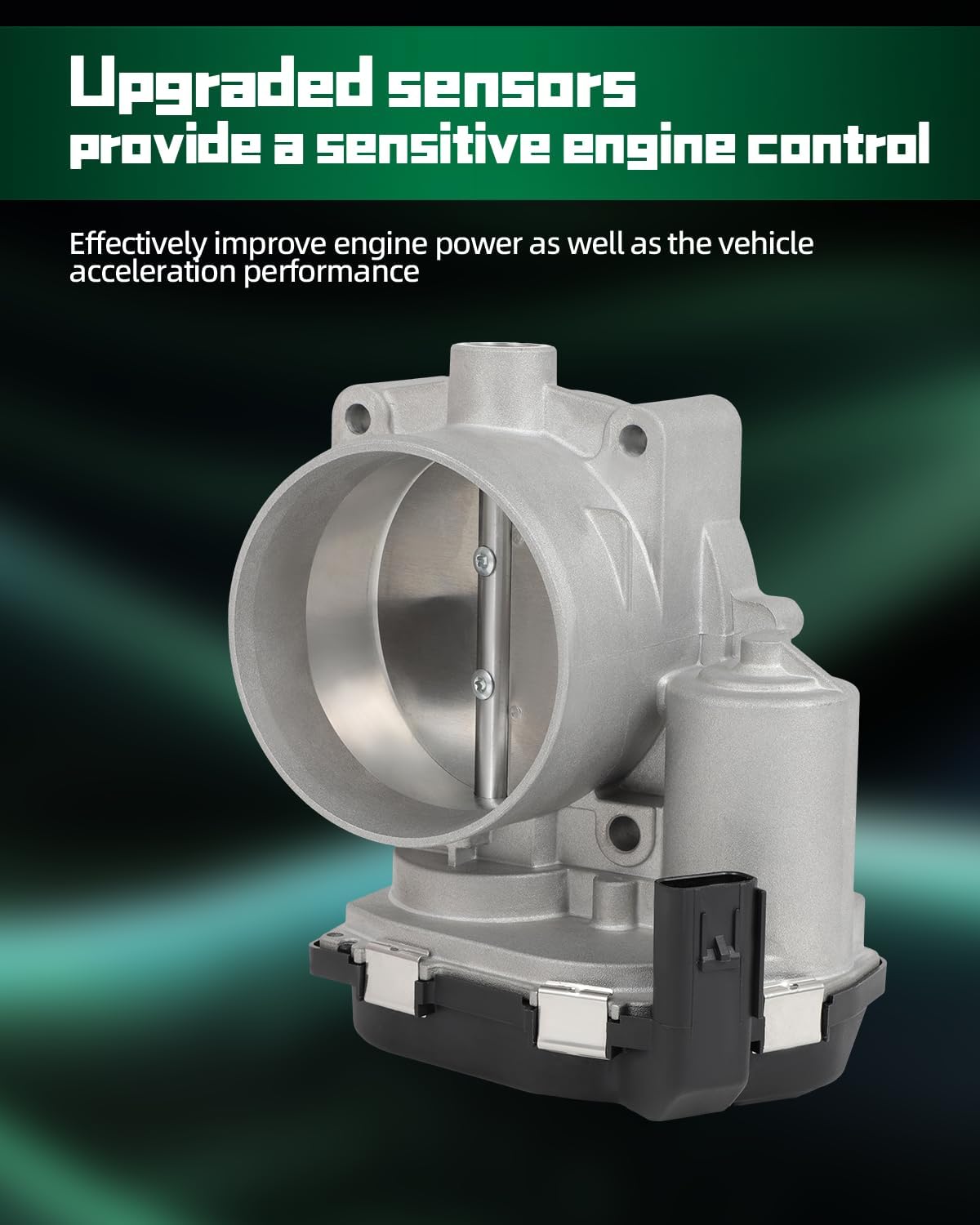 SCITOO Throttle Body S20175 Automotive throttle Fit for Ford for F-150 6.2l 2010-2014, for Ford for F-250 Super Duty 6.2l 2011-2015, for Ford for F-350 Super Duty 6.2l 2011-2015