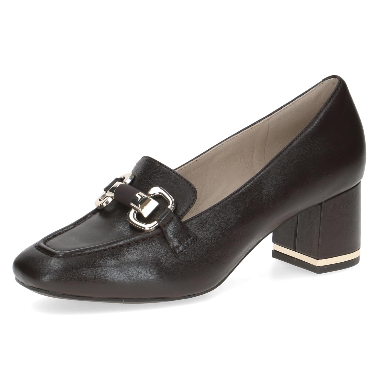 Caprice Damen Pumps aus Leder Karrèe