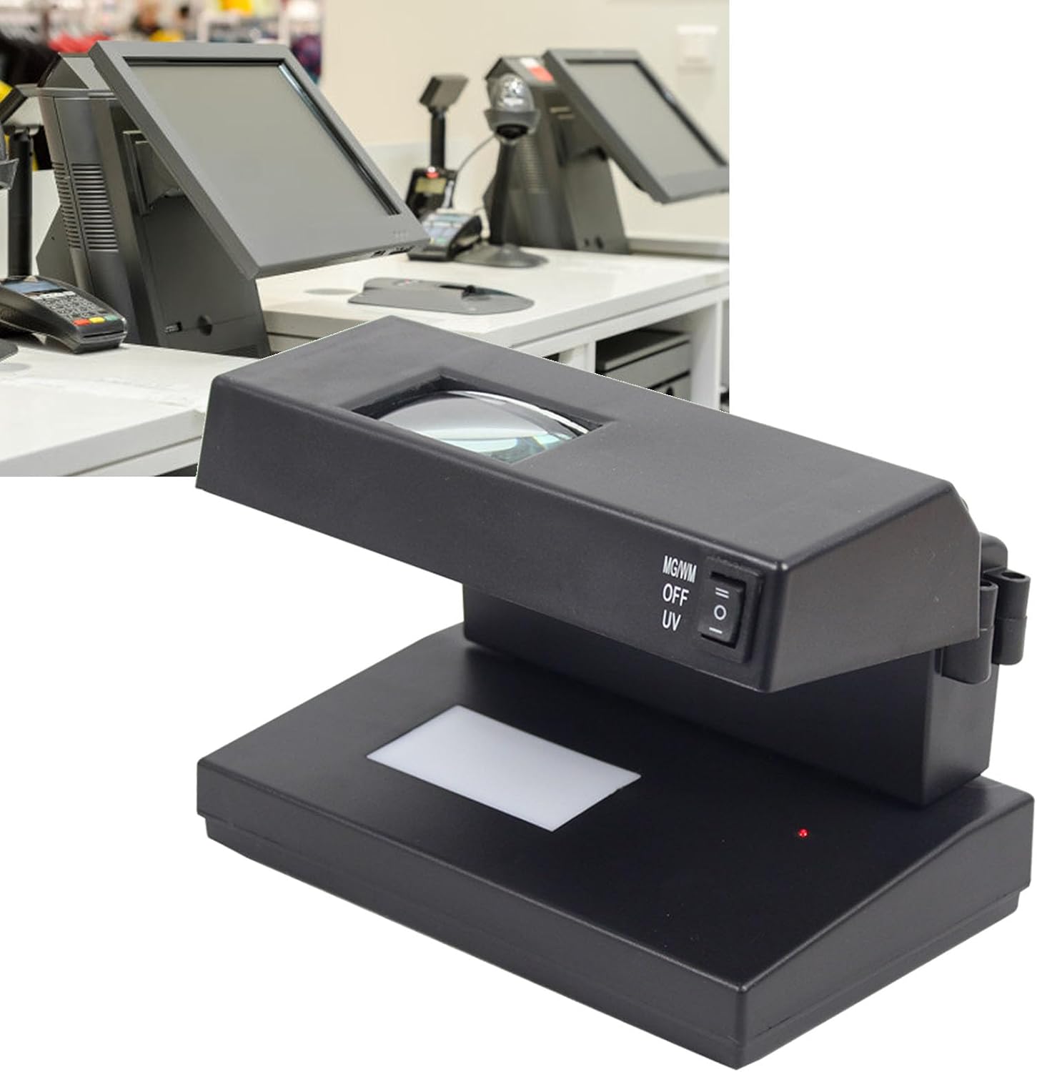 Counterfeit Bill Detector with Versatile UV Detection, 9W UV LED Money Checker Currency Detector, with Magnifying Glass (US 110V) - Image 10