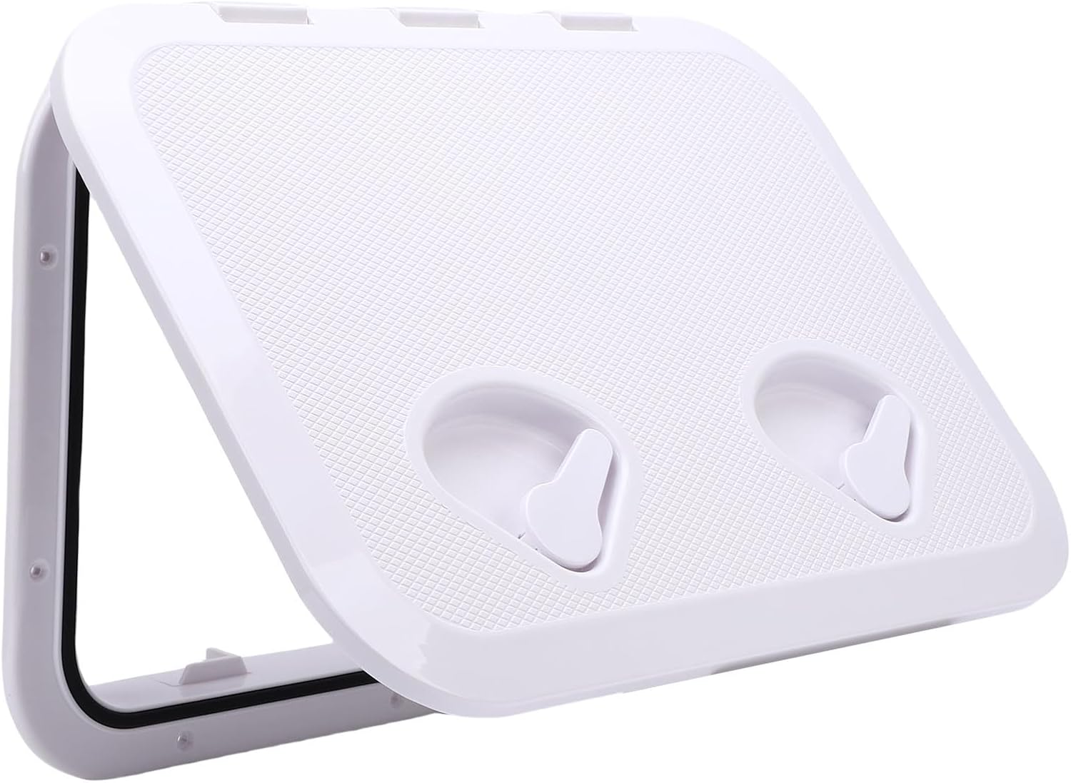Focket Boat Hatch, Heavy Duty Non Slip 180 Degree Opening ABS Material Marine Deck Hatch, RV Access with Rubber Seal Weatherproof for Boats Yachts RVs