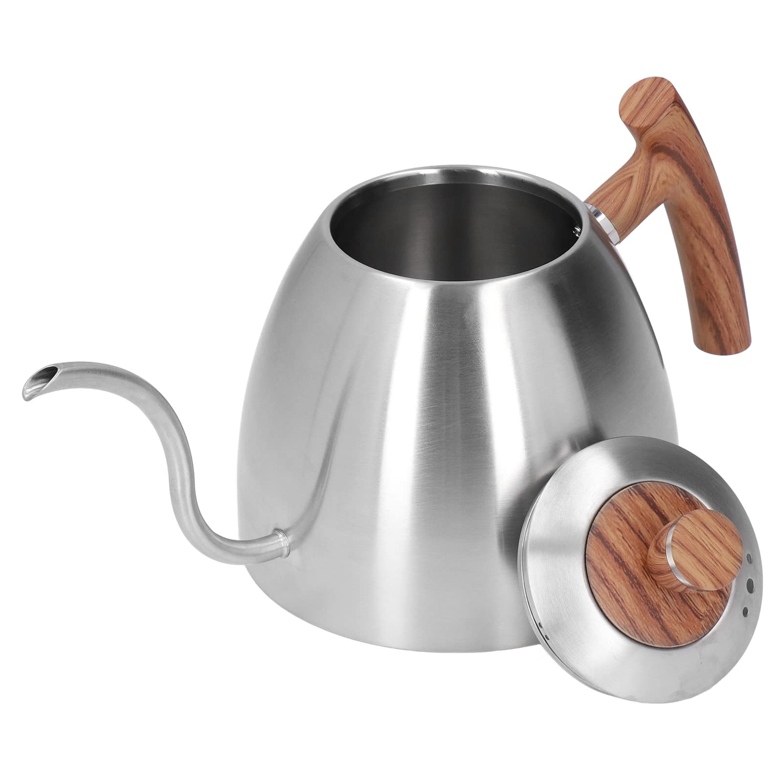 Hervidor de café para Verter, Hervidor de Cuello de Cisne de Acero Inoxidable de Primera Calidad, de Agua de 800 Ml con Ergonómico y Control Preciso, Ideal para el Hogar, la Oficina y la