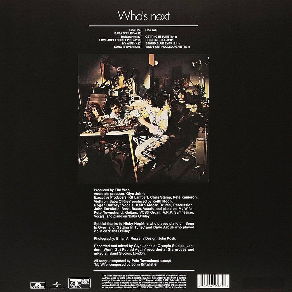 Amazon.co.jp: Who's Next [12 inch Analog]: ミュージック
