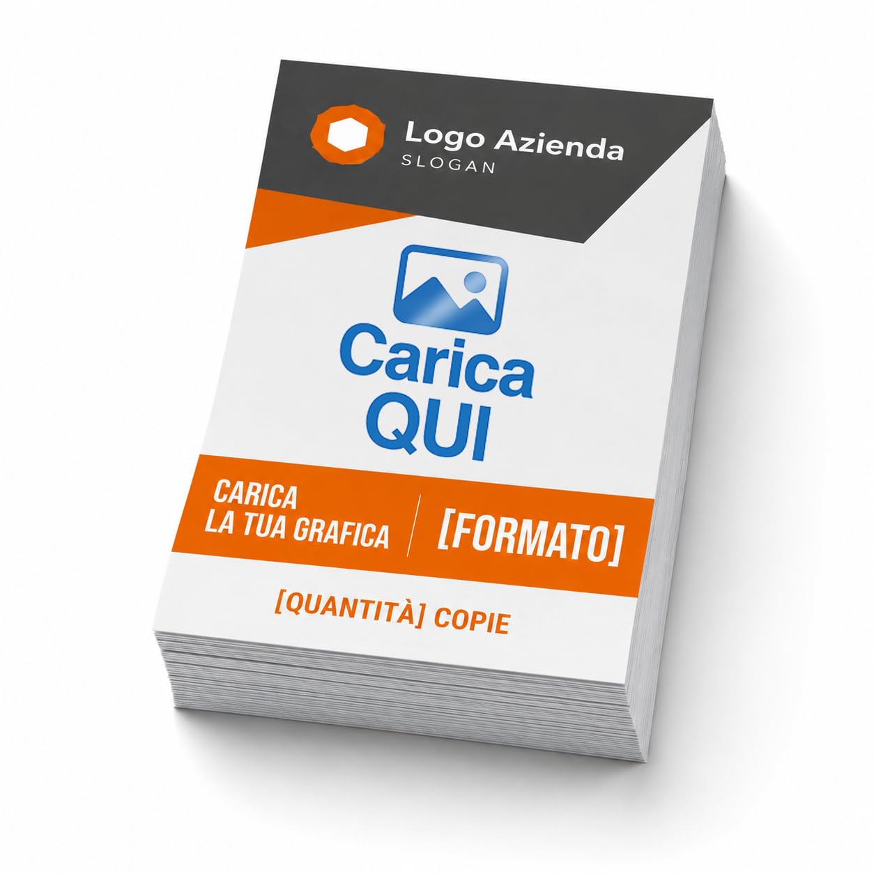 Mr Pubblicità Volantini Personalizzati Fronte a Colori su Carta Patinata Lucida 150 g/m², Formato A6, 50 Pezzi