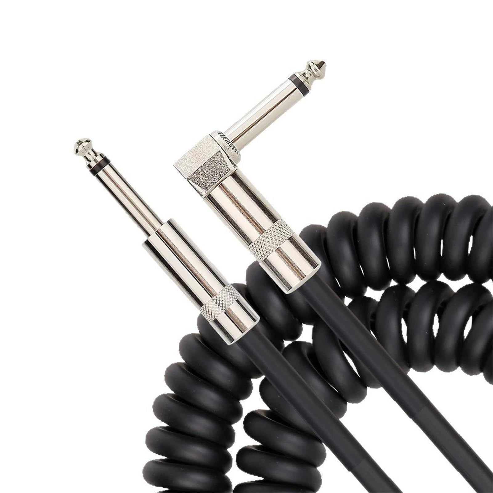 Kabel Do Gitary Kable 6,5 Mm TRS 1/4 Cala Do Gitary Elektrycznej Basowej 5 M Pozłacane Ekranowane Niski Poziom Hałasu(Black)