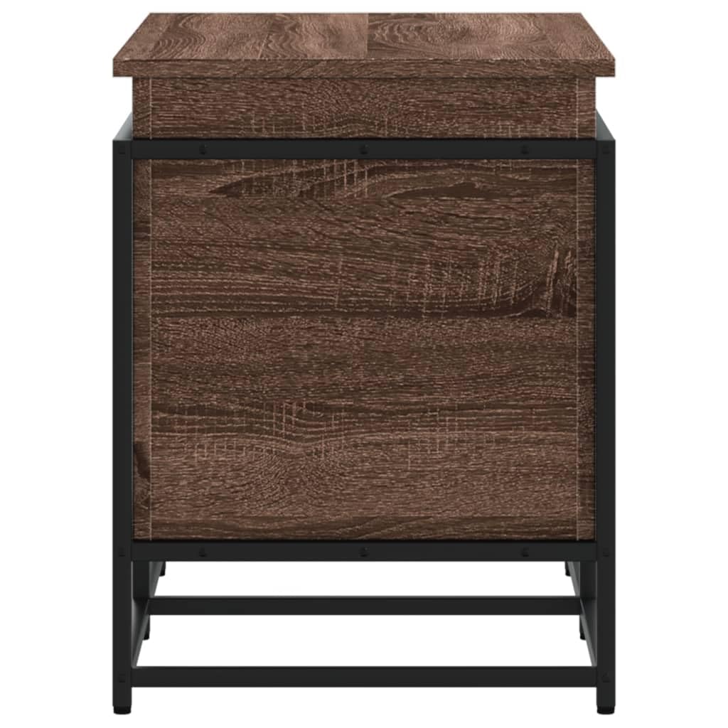 Aufbewahrungsbox mit Deckel Eichen-Optik 80x40x51,5 cm Ordnungsbox Aufbewahrung Organizer Kleideraufbewahrung zum Kleidung, Schlafzimmer, Haus, Büro