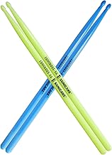 SONICAKE Drum Stick 5A Drumsticks 2 Pairs Blue and Green