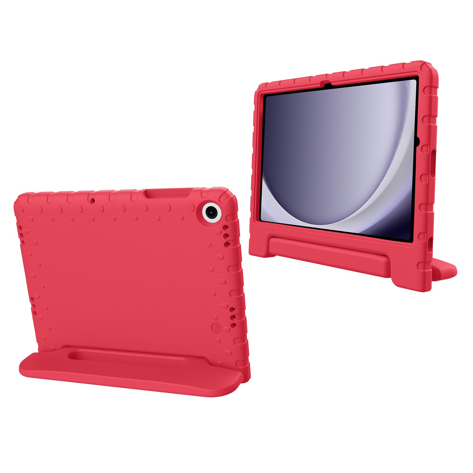 BILLISGOVA for Samsung Galaxy Tab A11+/A9+ Case with Handle Stand, New Super Protection Kids Cover for Galaxy Tab A11 Plus/A9 Plus, 11 Inch, Released in 2025/2023, Red