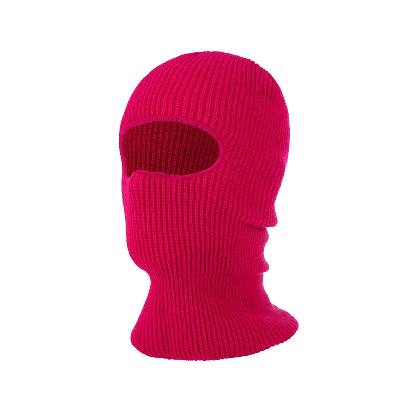 2 Piezas de Gorro esquí Invierno un Solo Agujero for Exteriores, Resistente al Viento, Punto, pasamontañas, máscara for Hombres y Mujeres para Esquí Ciclismo