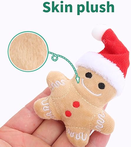 Miniatura 6 de 2lots Interactively Christmas Cats Toy Bites Entertainment for Chewing and Grasping Festives Cats Plaything
