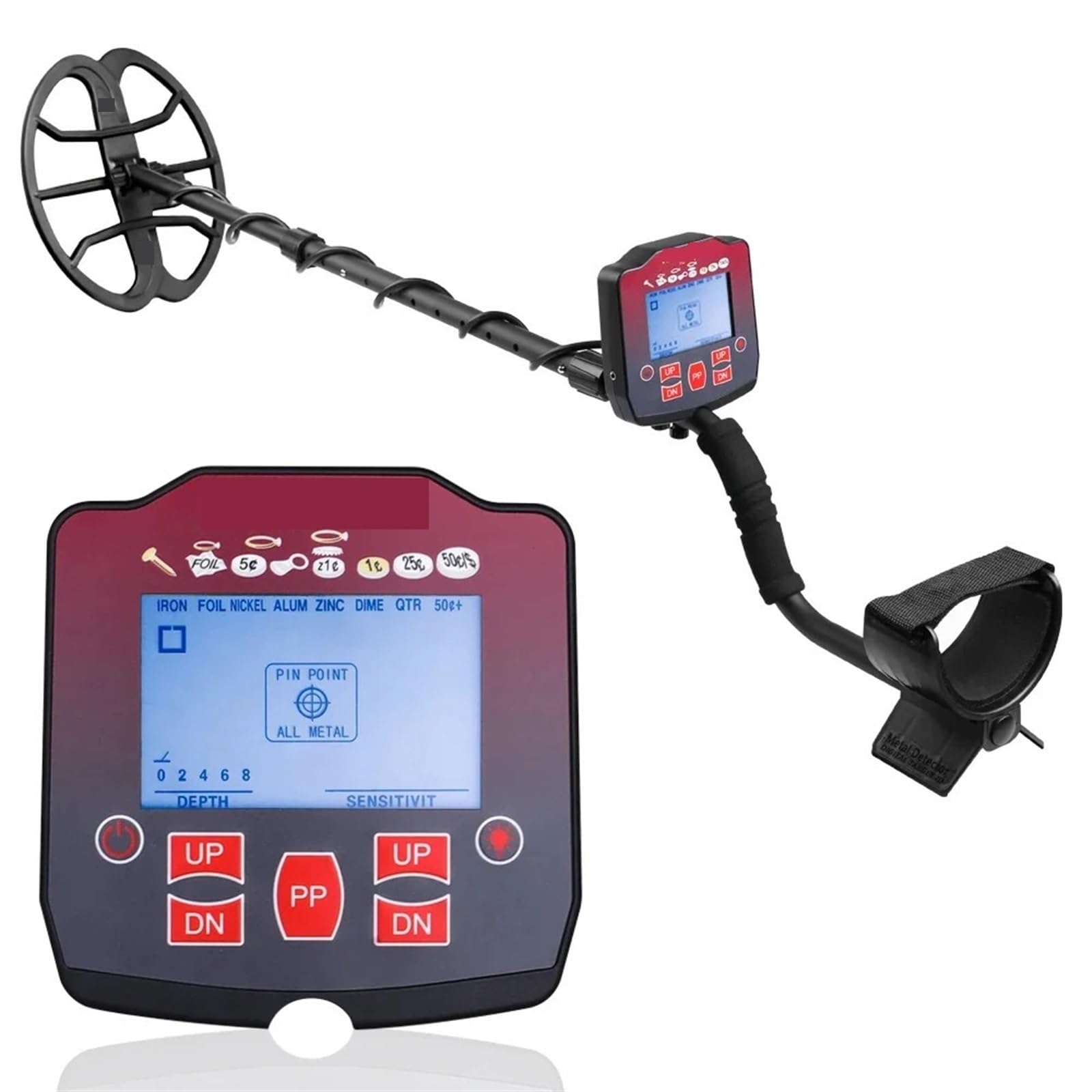 JVDDI High Sensitivity Metal Detector Waterproof Detector Metales Pinpointing Search Underground Gold For Treasure Adjustable