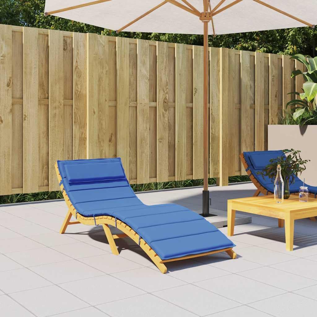 Cuscino per Lettino Prendisole 180x60x4 cm Blu Reale | Ideale per giardino, balcone e piscina. Imbottitura morbida e tessuto Oxford resistente per il relax all'aperto.