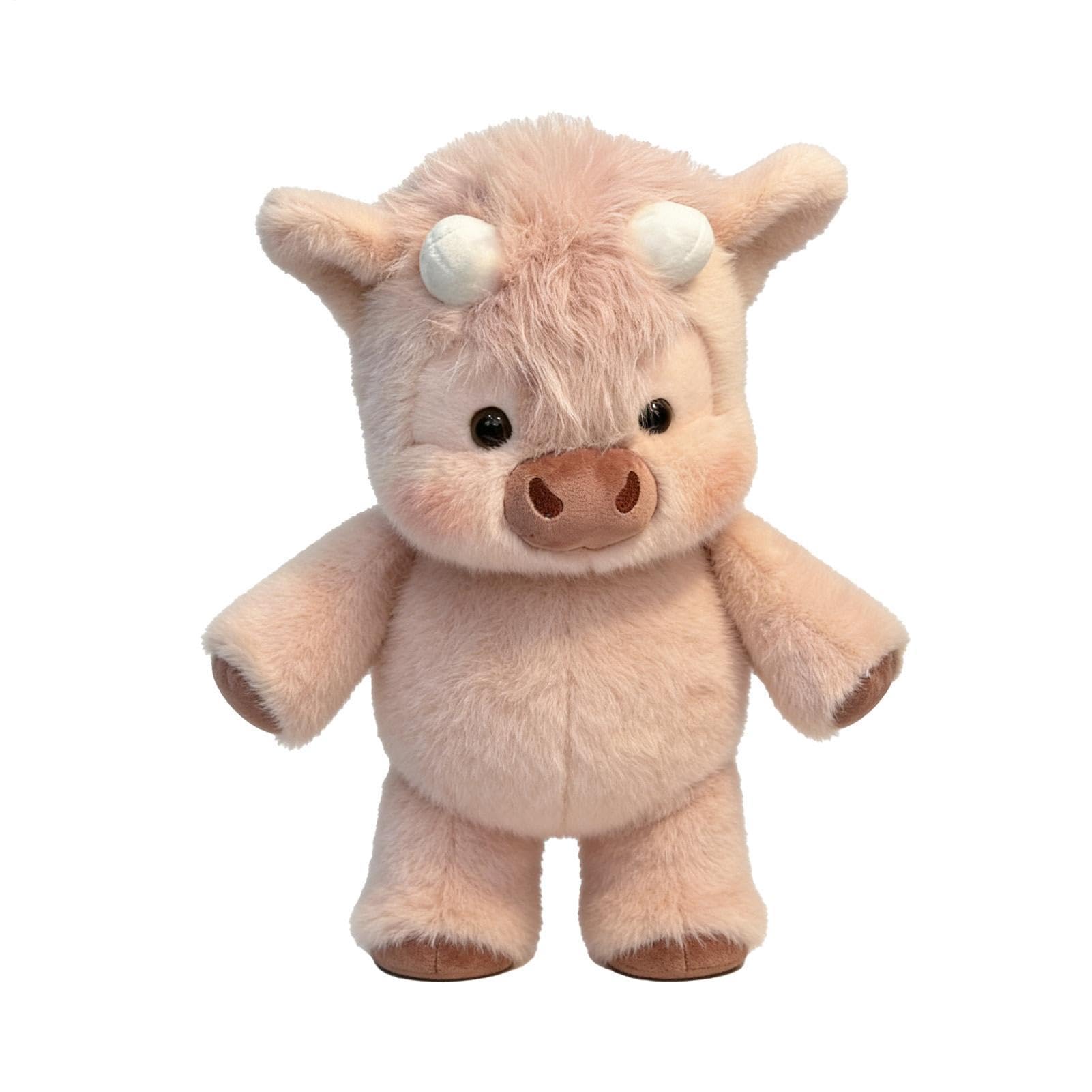 Running Cow Plush, Cute Running Stress Relief Stuffed Animal, Interactive Cartoon Animal Plush Toy, Soft Desk Companion for Kids Adults Office Bedroom Home