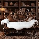 Genuine Sheepskin Rug with Little Patches