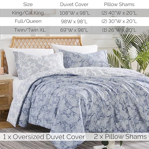 Southshore Fine Living, Inc. MF-DUV-PPSLY-BLU-K Reversible Paisley Duvet Cover King Size/California King thumb #1