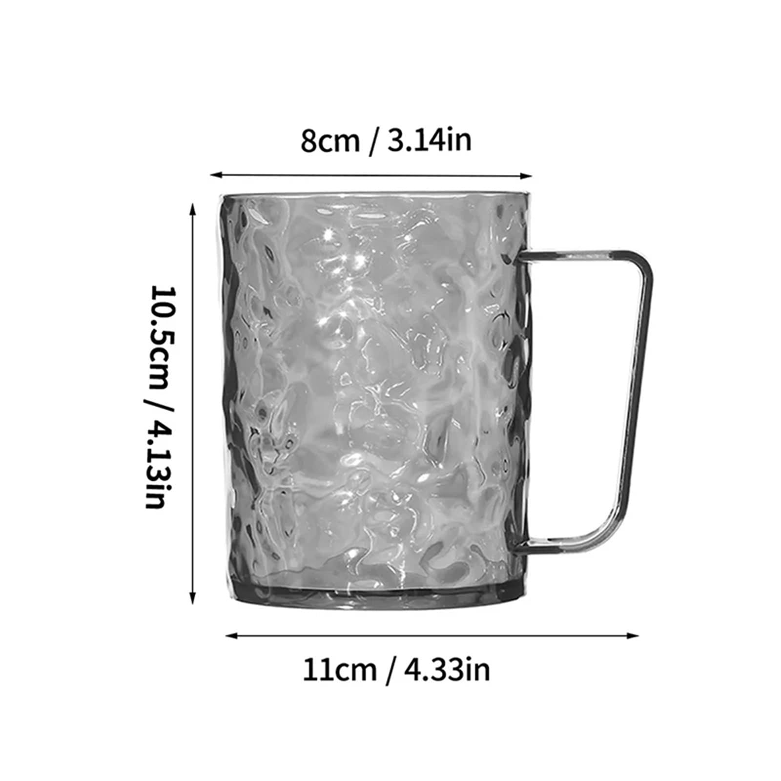 Vaso para Cepillos De Dientes Taza de plástico for cepillos de Dientes y Enjuague bucal con asa, Vasos de baño for el hogar, Soporte portátil for cepillos de Dientes, 3 uds.(White)