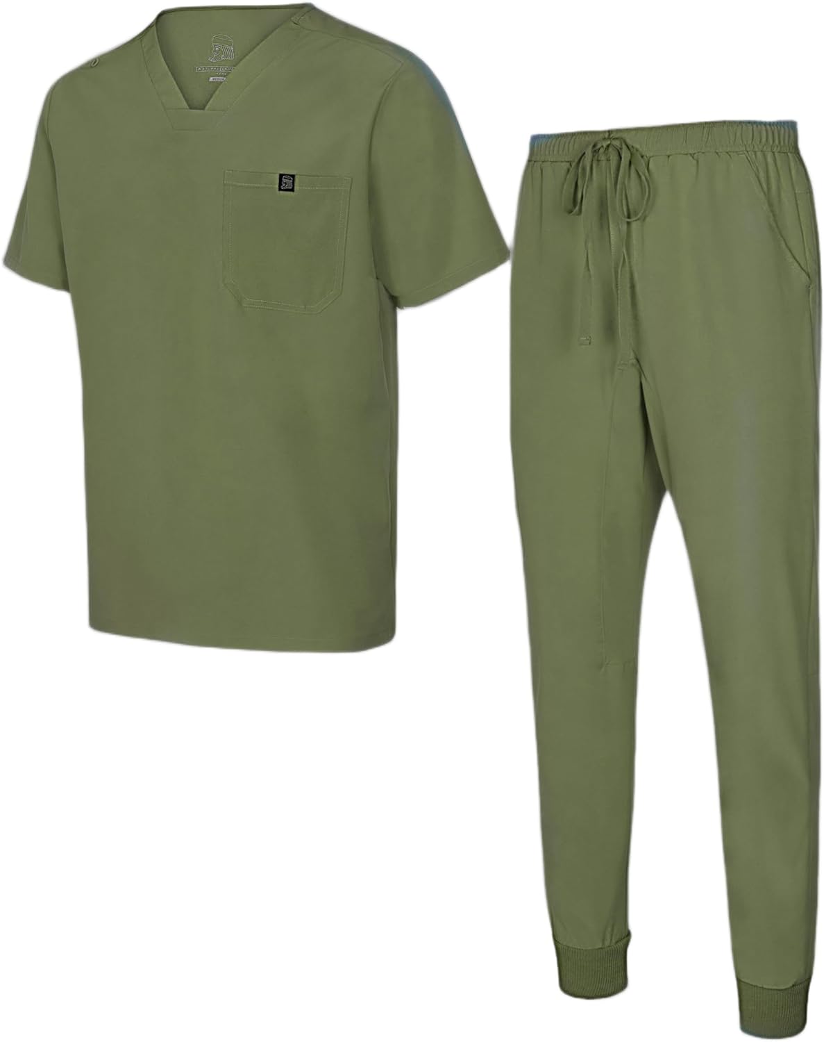 Natural Uniforms Mens Luxe Stretch Jogger Scrub Set