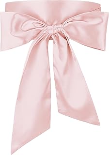 Women Satin Waist Belts Dress Sash Waist Belt for Special Occasion Bridal Wedding Prom Formal 3.5'' Wide - Buy now