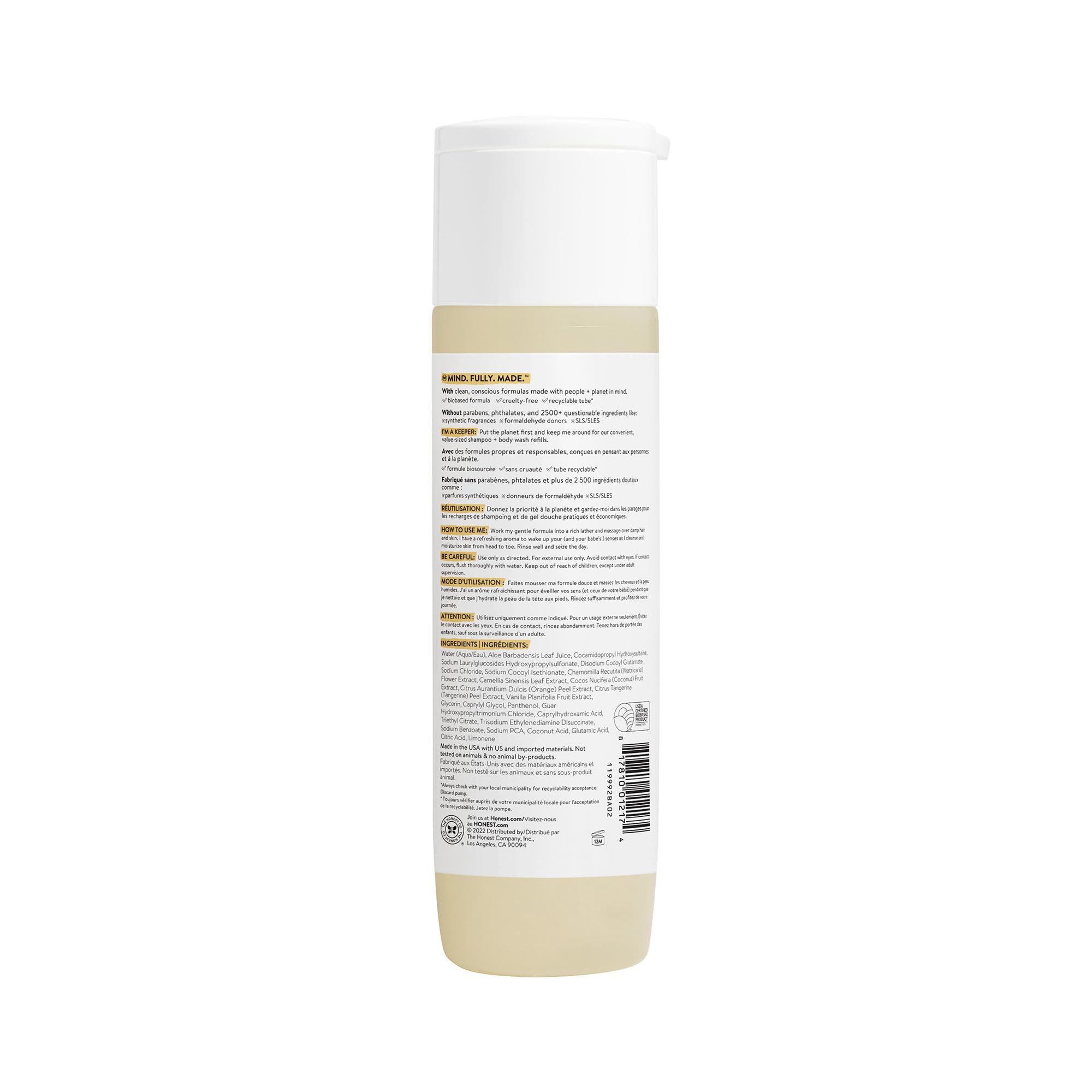 The Honest Company Shampoo & Body Wash 8.5 Fl Oz Sweet Orange Vanilla by The Honest Company