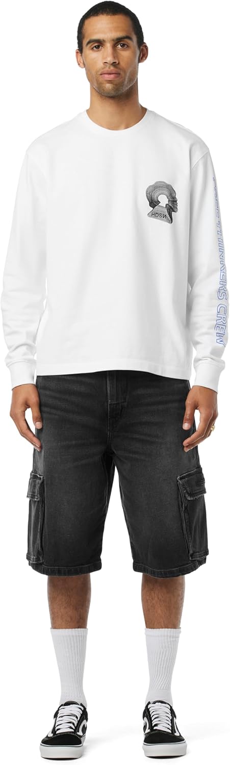 HUDSON Men's 90's Denim Cargo Short - Image 7