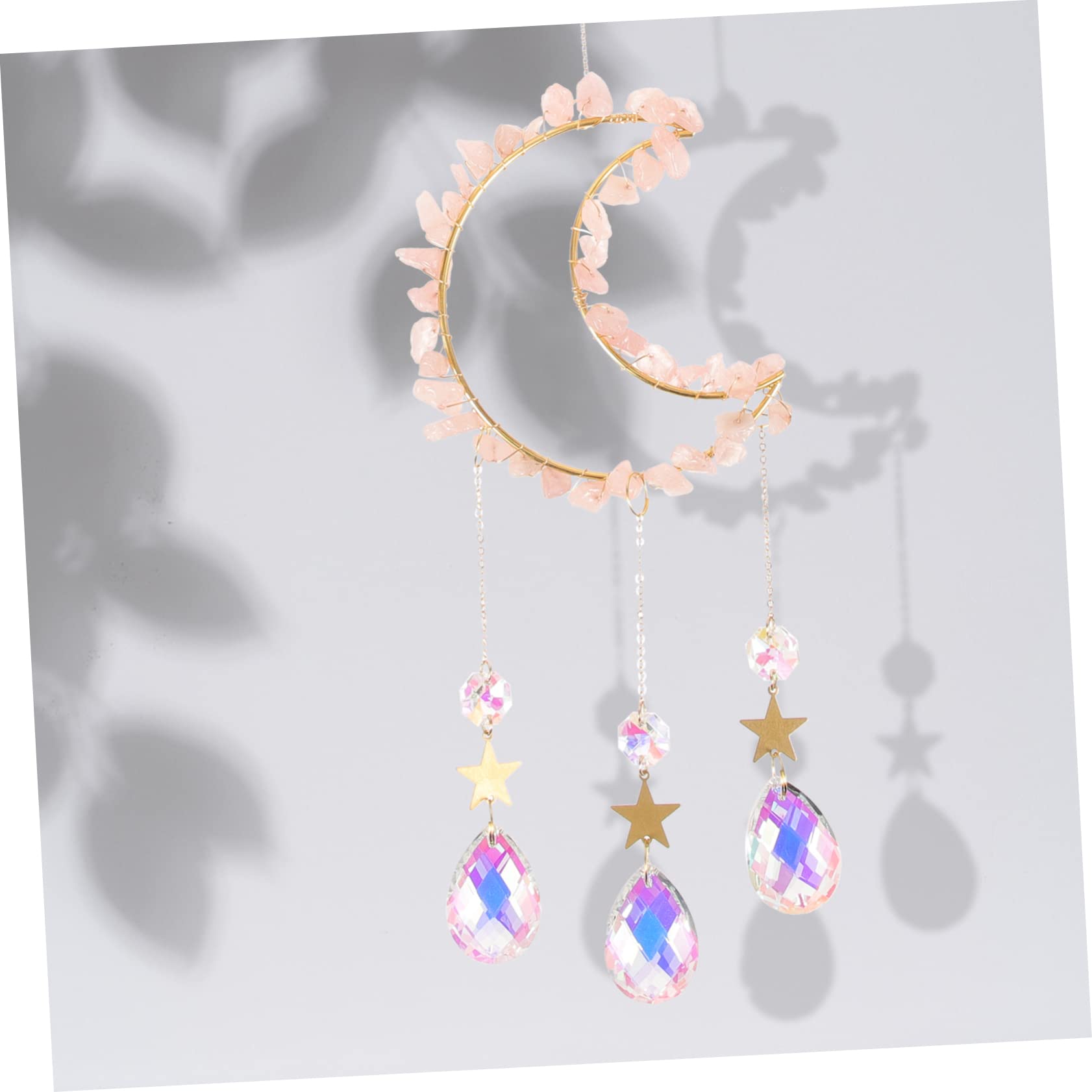 Mipcase 3pezzi Pendente Decorativo Appeso Acchiappasole Forma e Stelle Per Decorazione Casa e Regali Natale