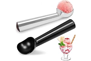 HANSGO Ice Cream Scoop: Two 7-Inch Non-Stick and Dishwahser-Friendly Scoops