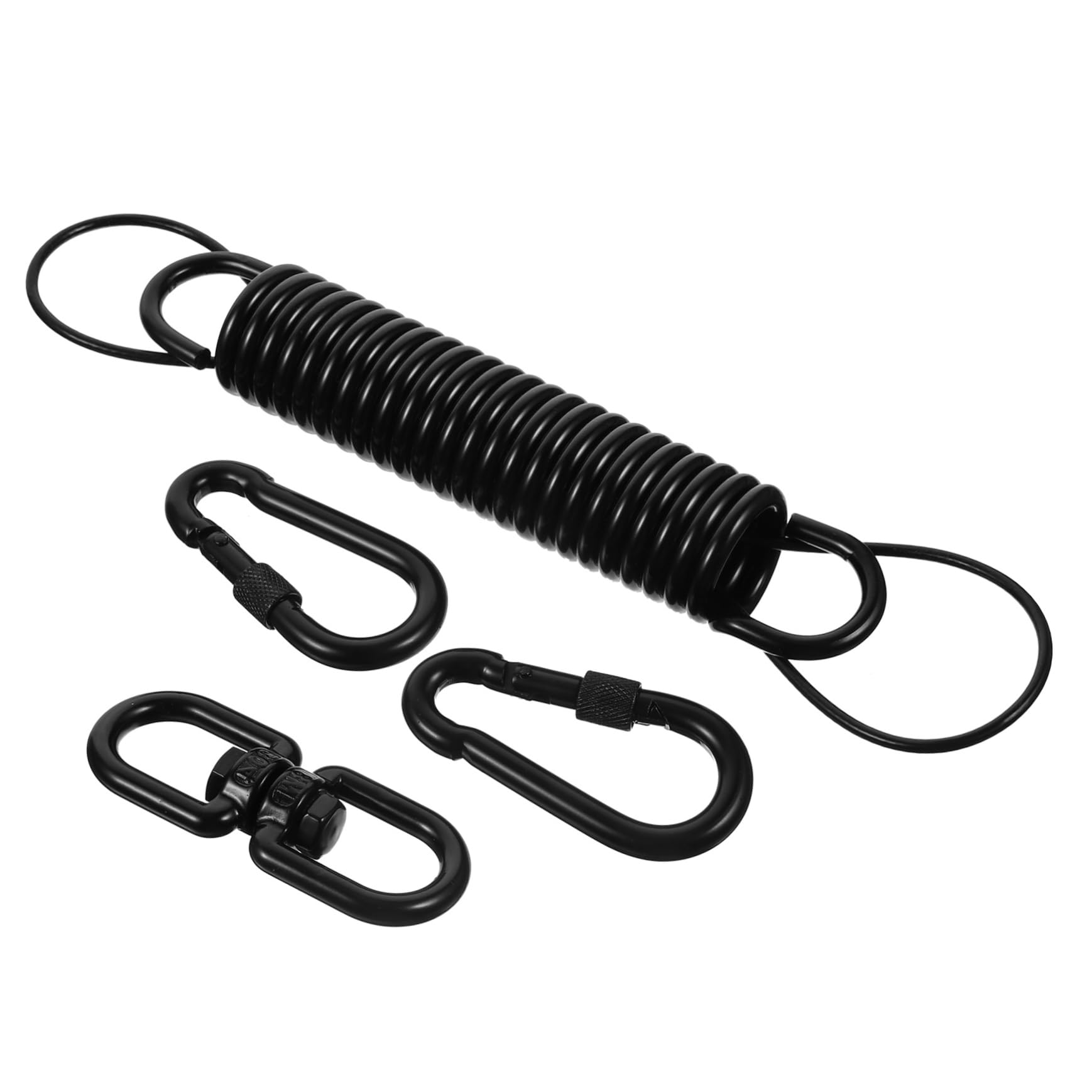 Kit de Resortes Oscilantes de Acero Inoxidable y Hierro para Colgar Hamacas y Sillas Colgantes, Anillos de Resorte para Uso en Exteriores y Suspensión Segura