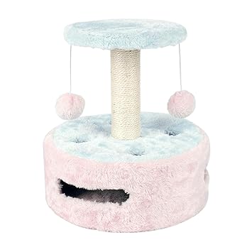 Meri SHOPP Pet Cat Tree Scratcher Scratching Scratch Post Kitten Play Toy Bed House
