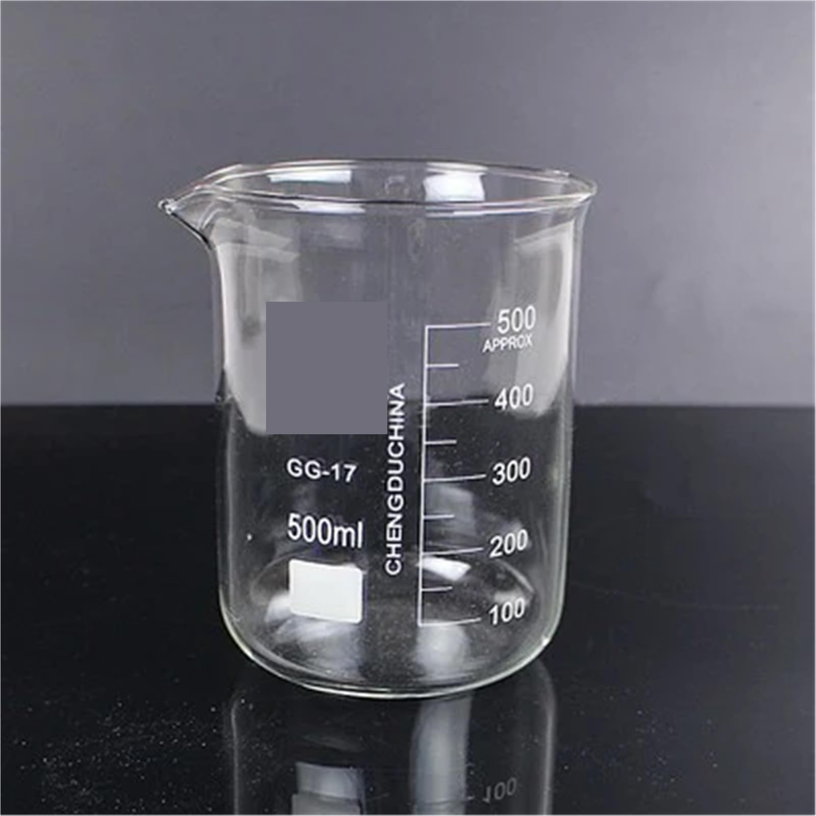 Vasos de precipitados de vidrio de borosilicato (250 ml, 500 ml, 1000 ml y 2000 ml) resistentes al calor for experimentos de química.