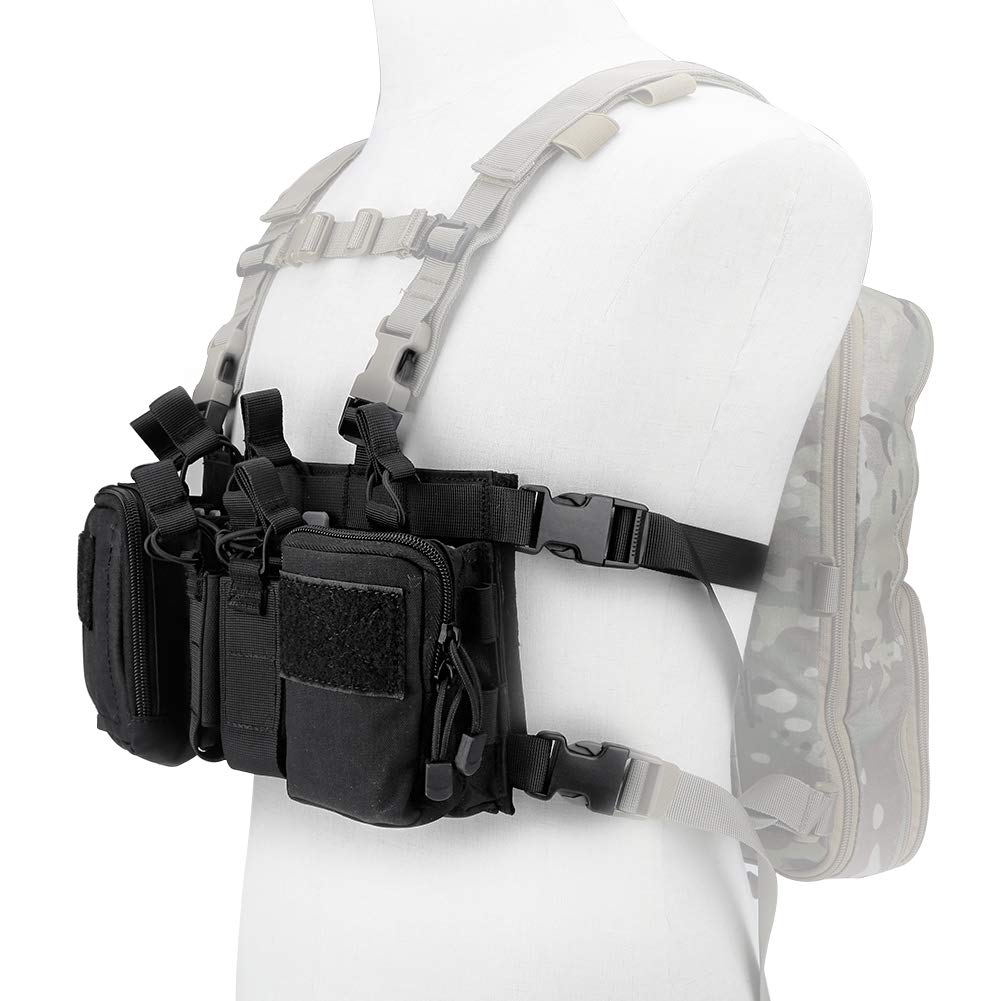 Gilet tactique à la poitrine Rig Assault 500D Molle Gilet tactique à poches multiples