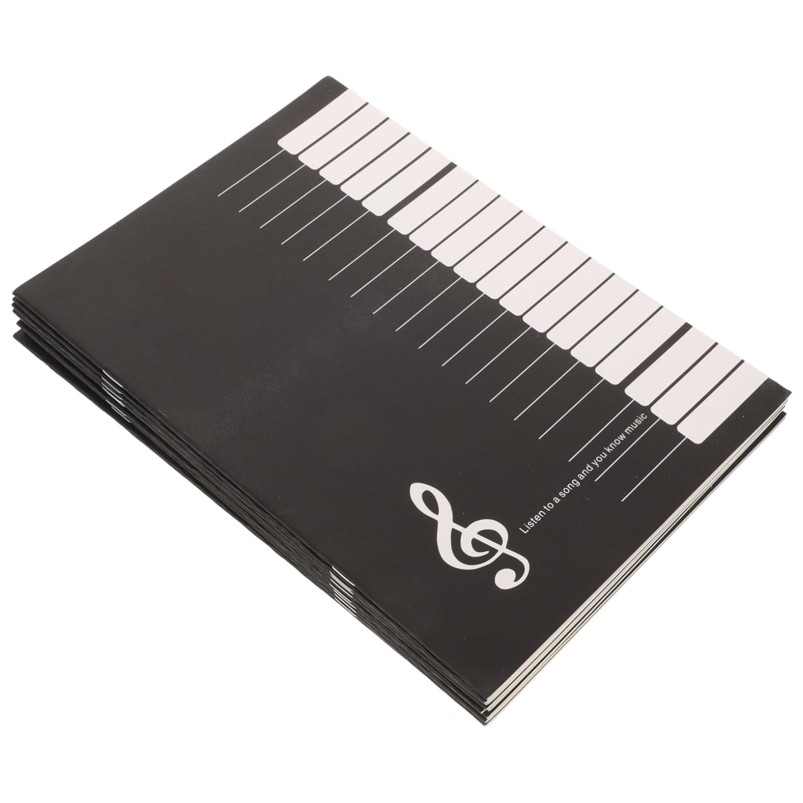 VICASKY Music Binder 10 Pcs Stave Notebook Portable Music Manuscript Staff for Guitar Piano and Composition