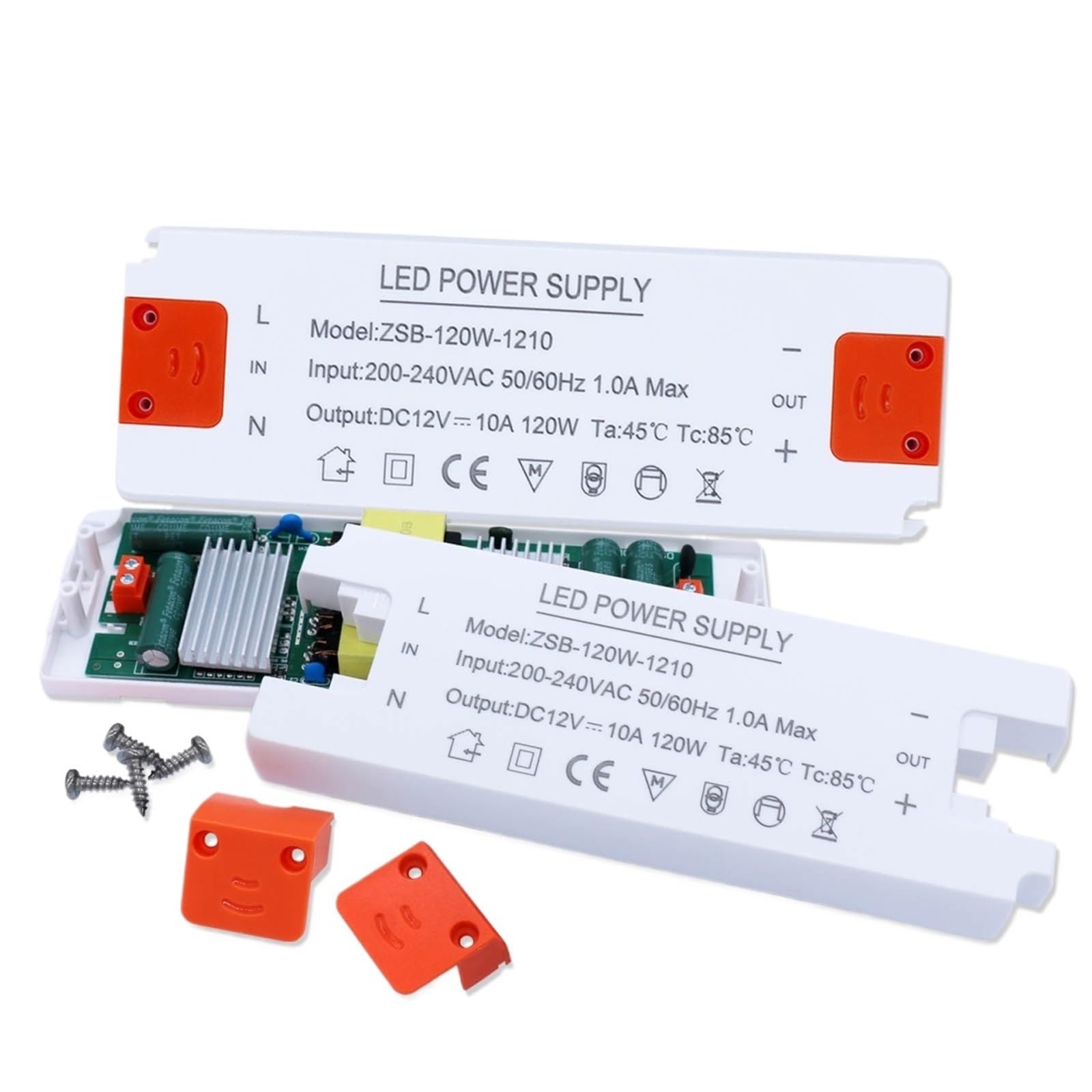 Alimentation LED 12W 18W 24W 36W 60W 120W 220V 12V 1A 1,5A 2A 3A 10A for ruban LED(18W DC12V 1.5A)