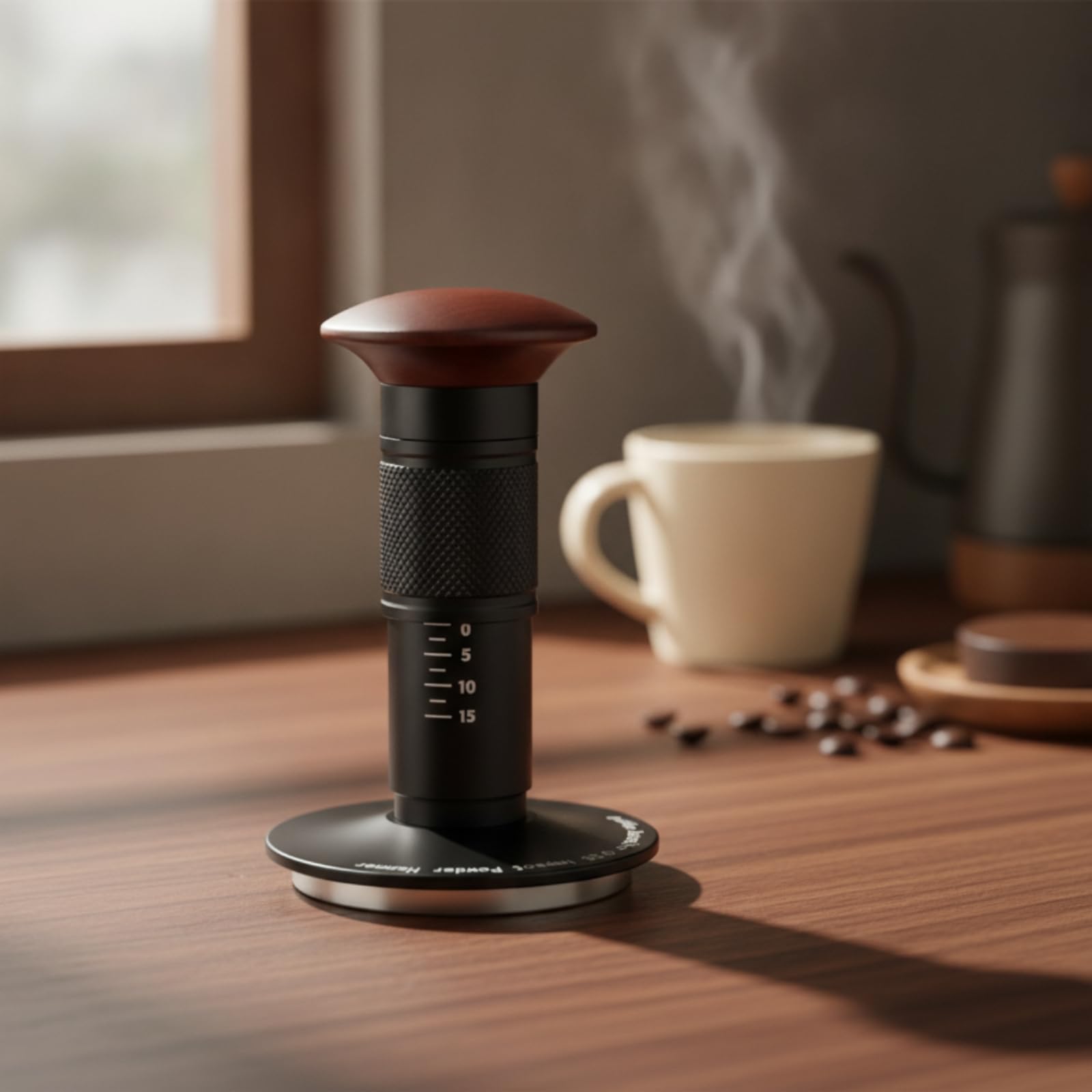 predolo Apisonador con Antislizan Tamper con Mango Tamper para Baristas, Cafería, Cocina, 51mm