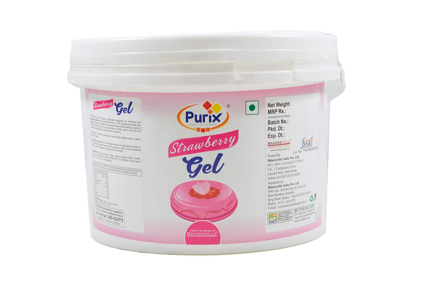 Purix Strawberry Gel Cold Glaze, 2.5 Kg (Ready to Use) (B08K4L5G5Q) Amazon Price History, Amazon Price Tracker